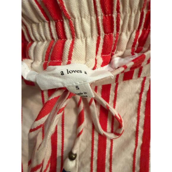 A Loves A, Red Striped Drawstring Shorts, MSRP $99 - Picture 4 of 16